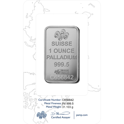 Palladium Bars 1 Ounce